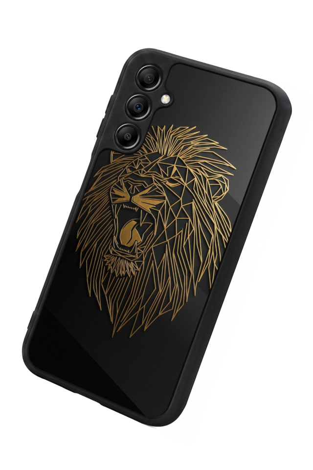 Samsung Galaxy A14 Uyumlu Aslan Tasarımlı Glossy Premium Kılıf
