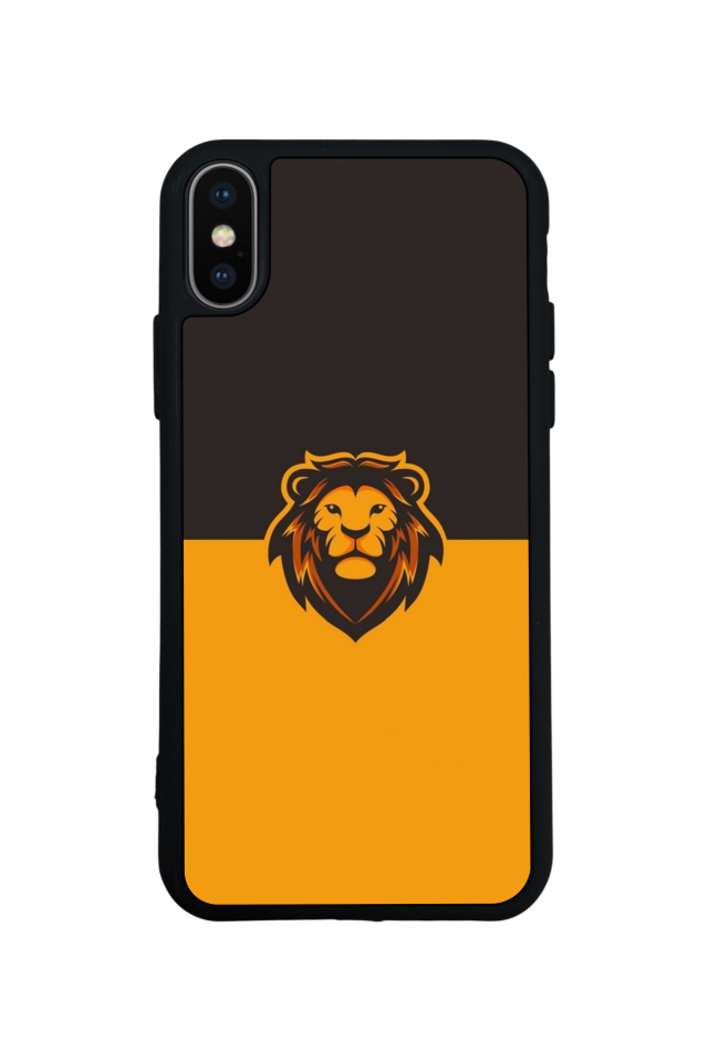 iPhone XS Max Uyumlu Aslan Tasarımlı Glossy Premium Kılıf