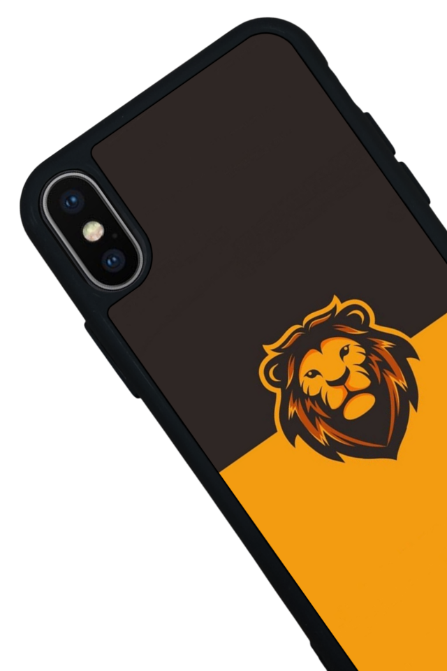 iPhone XS Max Uyumlu Aslan Tasarımlı Glossy Premium Kılıf