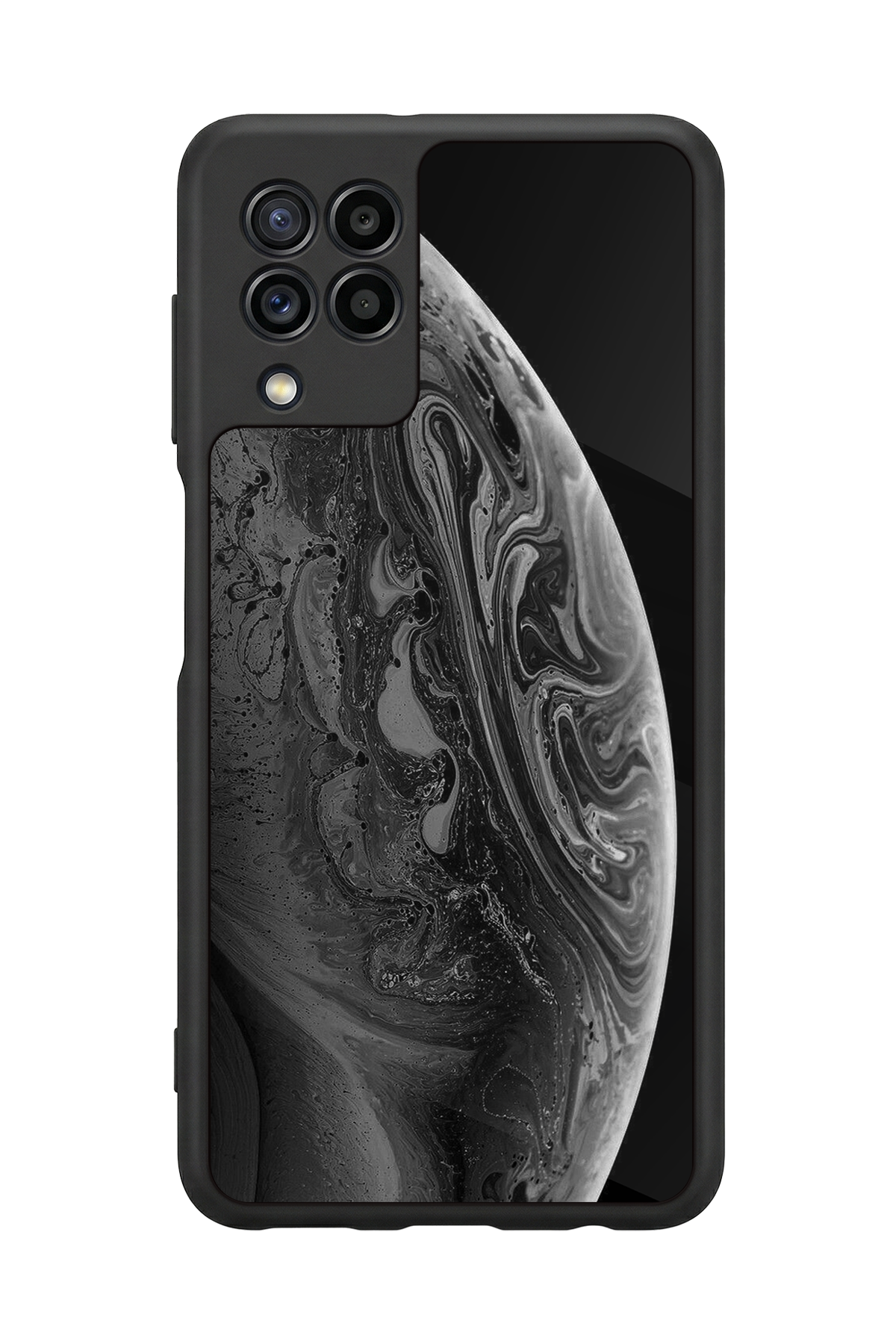 Samsung Galaxy M32 Uyumlu Ay Tasarımlı Glossy Premium Kılıf