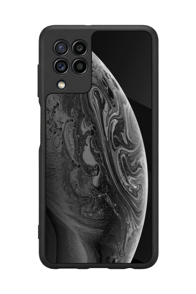 Samsung Galaxy M32 Uyumlu Ay Tasarımlı Glossy Premium Kılıf