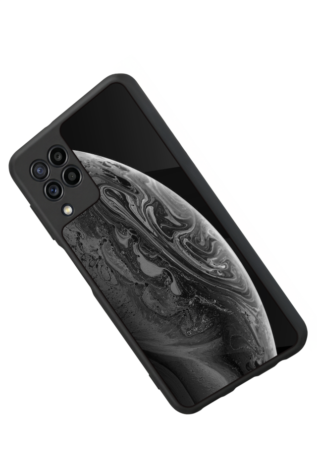 Samsung Galaxy M32 Uyumlu Ay Tasarımlı Glossy Premium Kılıf