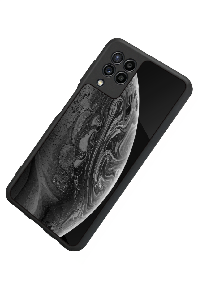 Samsung Galaxy M32 Uyumlu Ay Tasarımlı Glossy Premium Kılıf