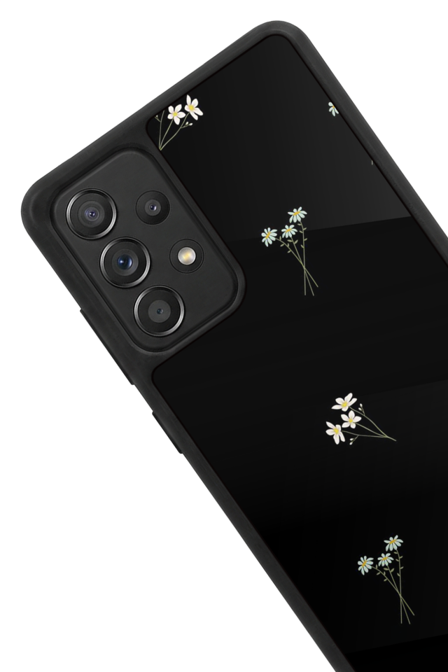 Samsung Galaxy A72 Uyumlu Cicek Tasarımlı Glossy Premium Kılıf