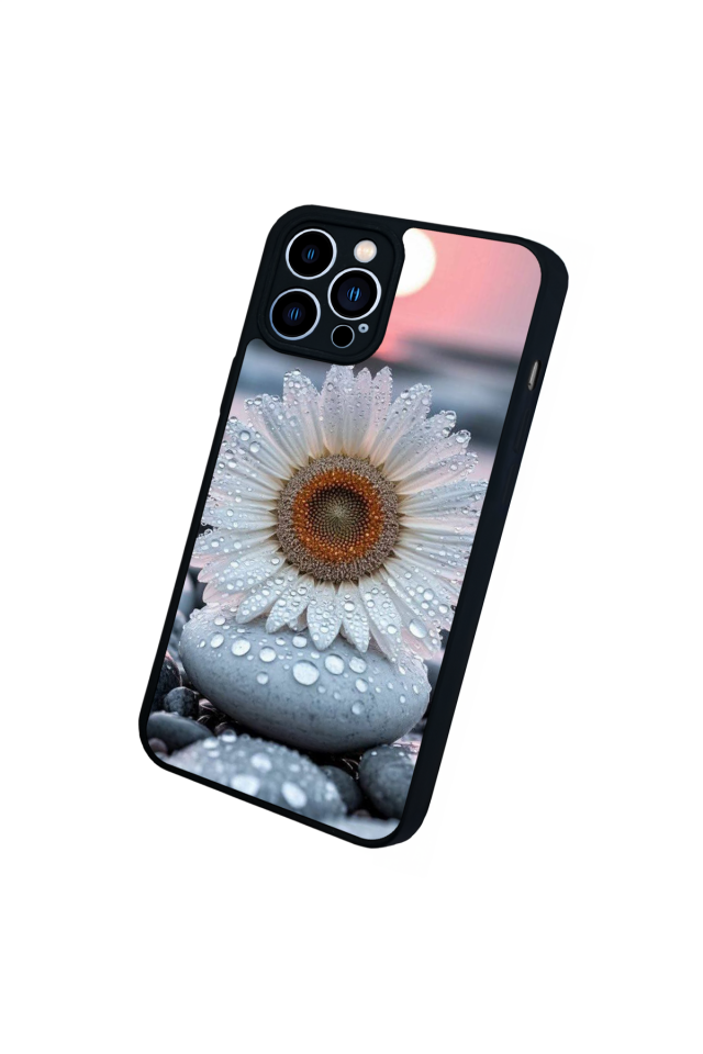 iPhone 12 Pro Max Uyumlu Cicek Tasarımlı Glossy Premium Kılıf