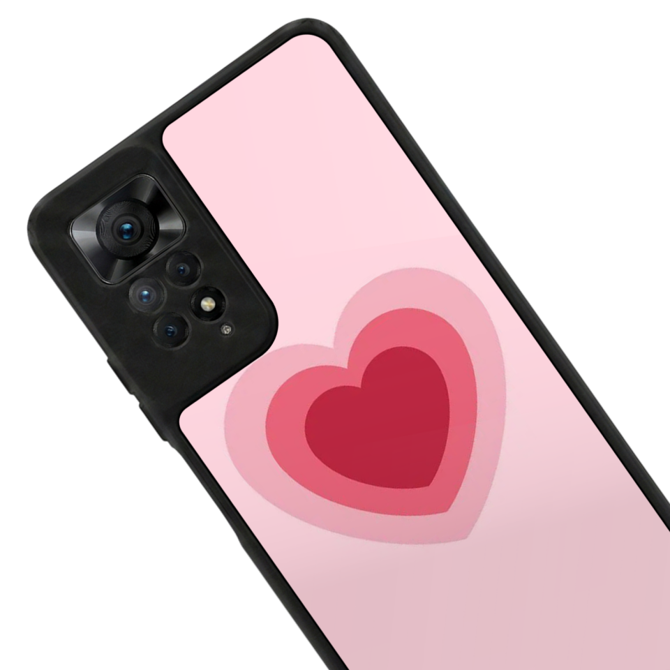 Xiaomi Redmi Note 12 Pro Uyumlu Kalp Love Tasarımlı Glossy Premium Kılıf