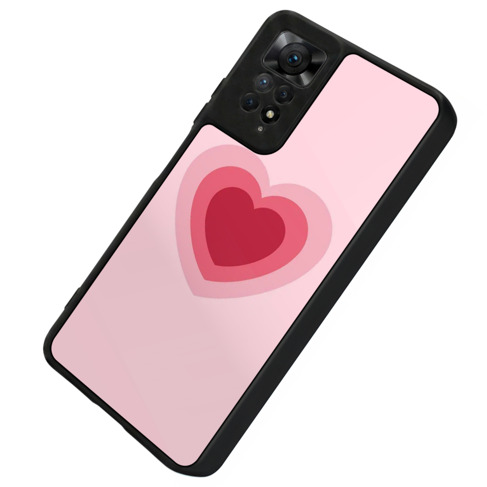 Xiaomi Redmi Note 12 Pro Uyumlu Kalp Love Tasarımlı Glossy Premium Kılıf