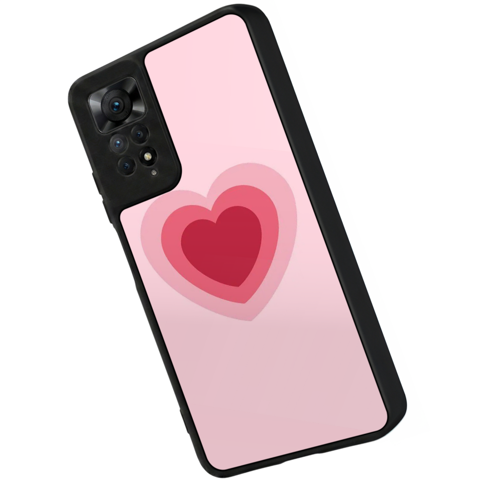 Xiaomi Redmi Note 12 Pro Uyumlu Kalp Love Tasarımlı Glossy Premium Kılıf
