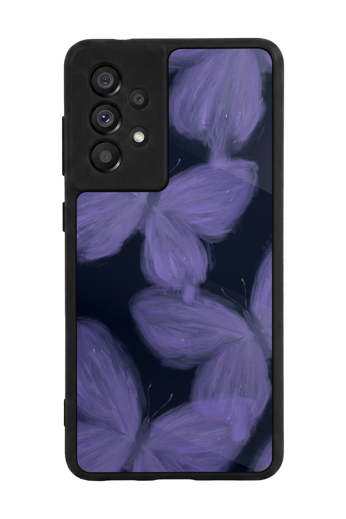 Samsung Galaxy A73 Uyumlu Kelebek Tasarımlı Glossy Premium Kılıf