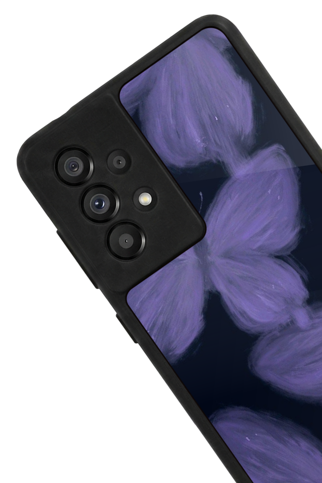 Samsung Galaxy A73 Uyumlu Kelebek Tasarımlı Glossy Premium Kılıf