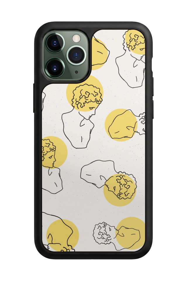 iPhone 11 Pro Uyumlu Line Art Tasarımlı Glossy Premium Kılıf