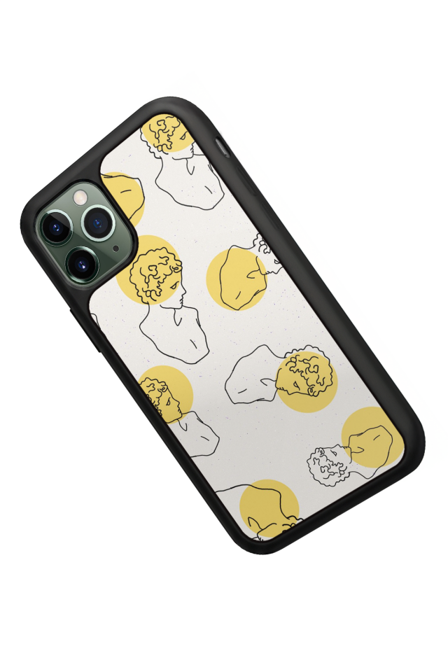 iPhone 11 Pro Uyumlu Line Art Tasarımlı Glossy Premium Kılıf