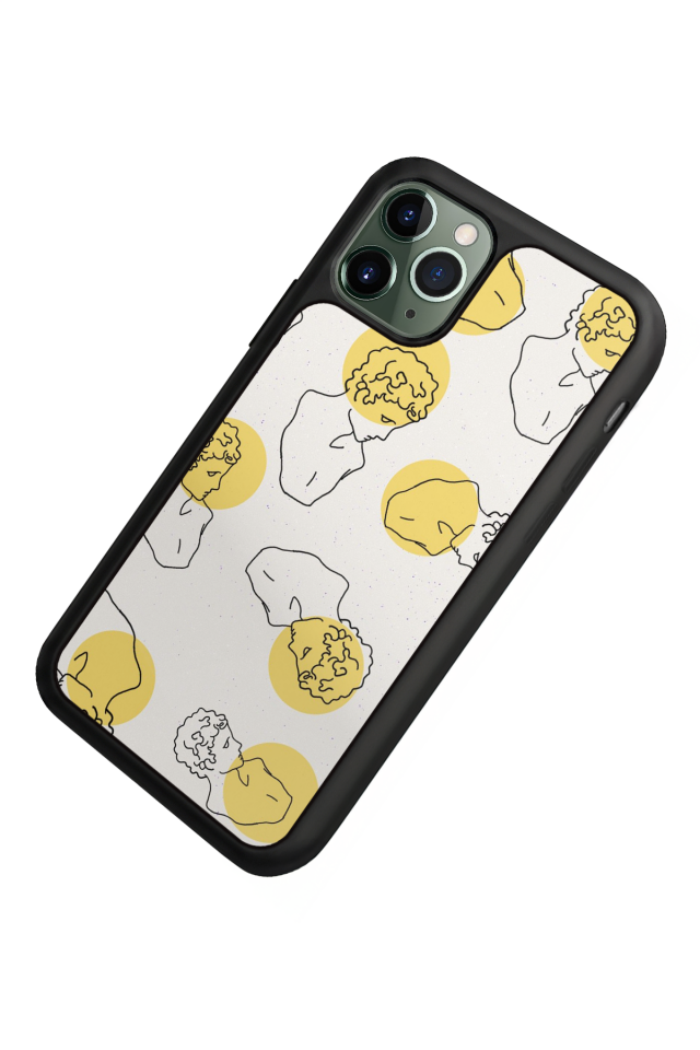 iPhone 11 Pro Uyumlu Line Art Tasarımlı Glossy Premium Kılıf