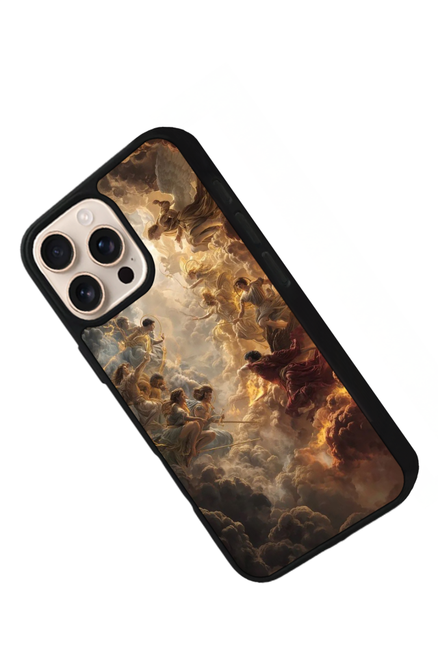 iPhone 16 Pro Uyumlu Melek Tasarımlı Glossy Premium Kılıf