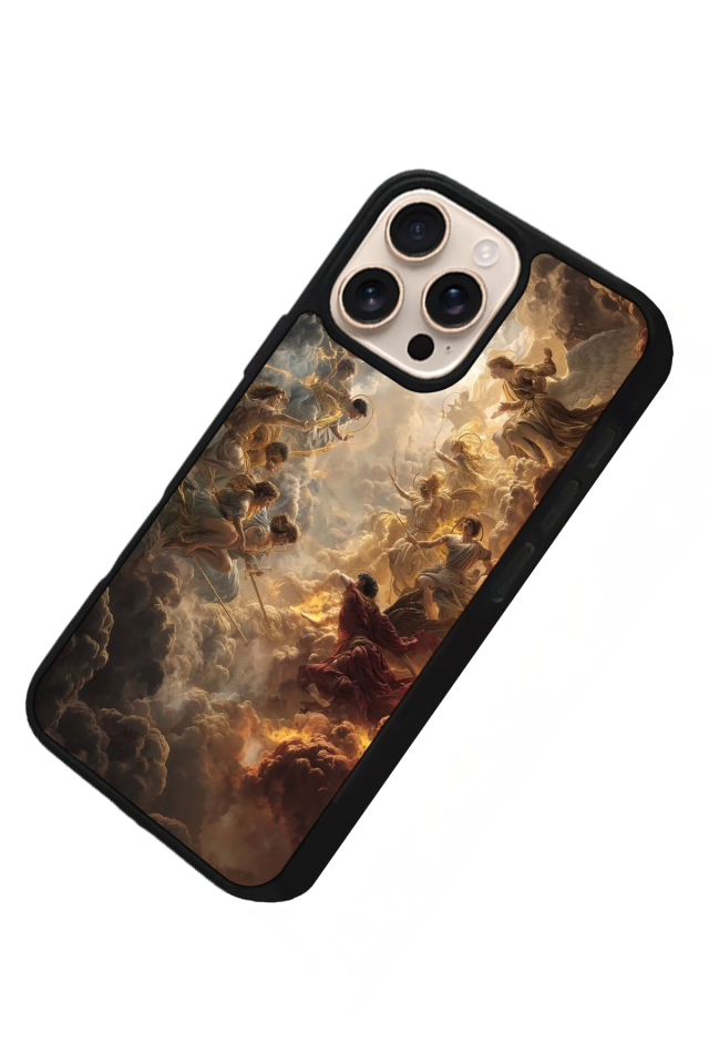 iPhone 16 Pro Uyumlu Melek Tasarımlı Glossy Premium Kılıf