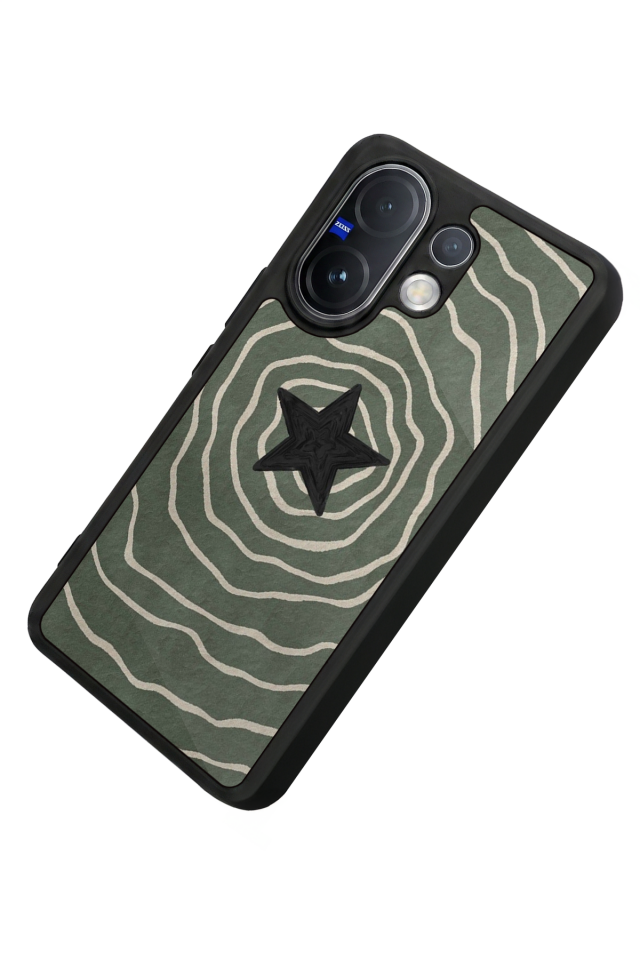Vivo V60 Uyumlu Retro Yildizlar Tasarımlı Glossy Premium Kılıf