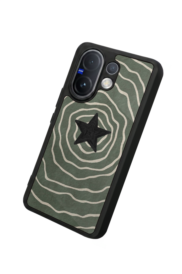 Vivo V60 Uyumlu Retro Yildizlar Tasarımlı Glossy Premium Kılıf