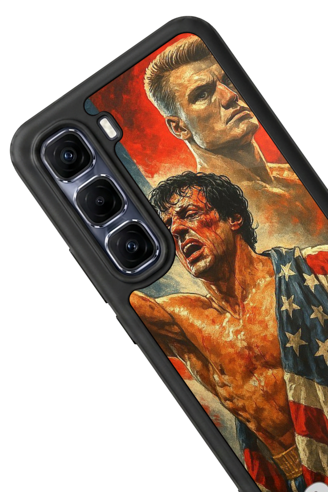 Infinix Hot 60 Pro Plus Uyumlu Rocky Tasarımlı Glossy Premium Kılıf