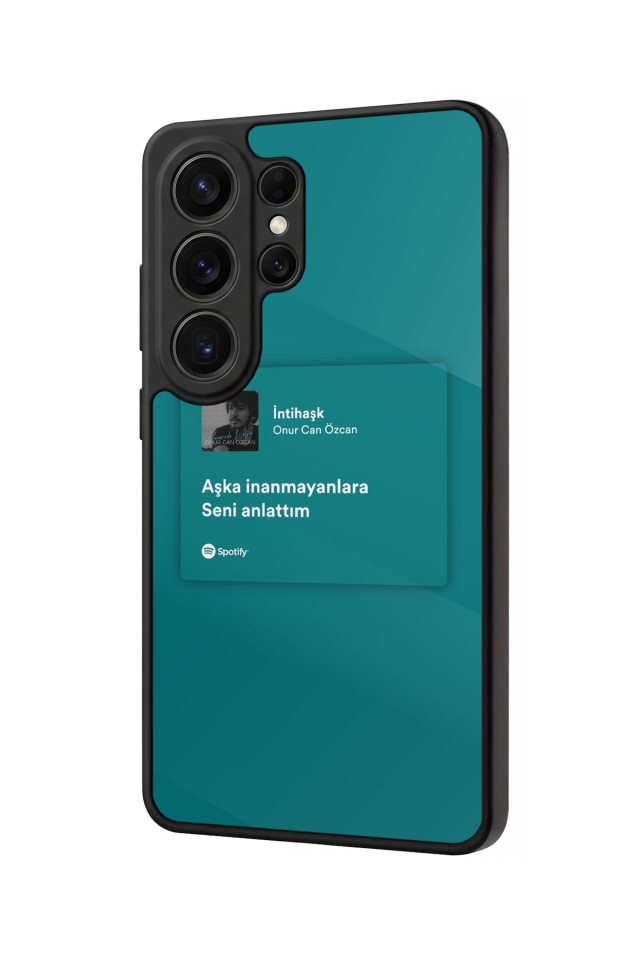 Samsung Galaxy S26 Ultra Uyumlu Sarki Sozleri Tasarımlı Glossy Premium Kılıf