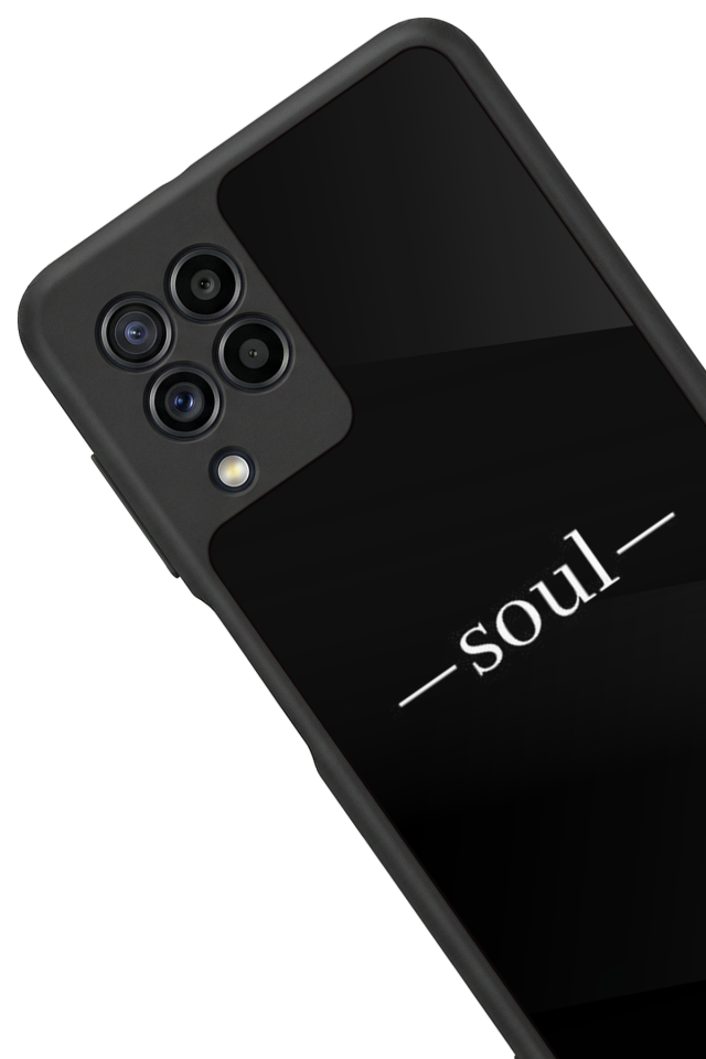 Samsung Galaxy M22 Uyumlu SOUL Tasarımlı Glossy Premium Kılıf