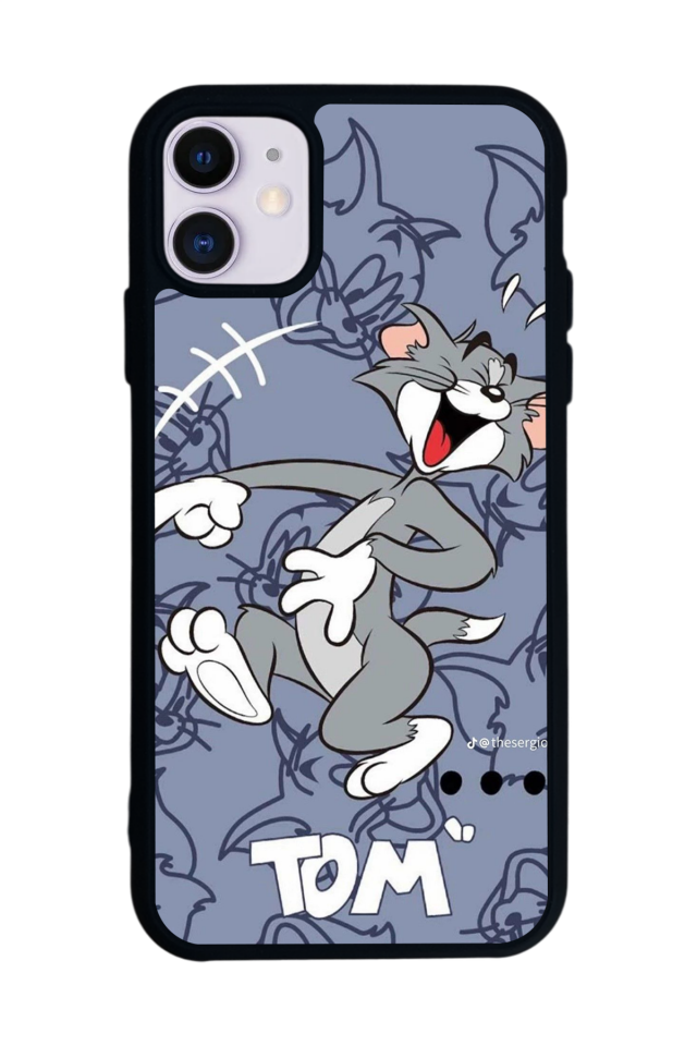 iPhone 11 Uyumlu Tom And Jerry Tasarımlı Glossy Premium Kılıf