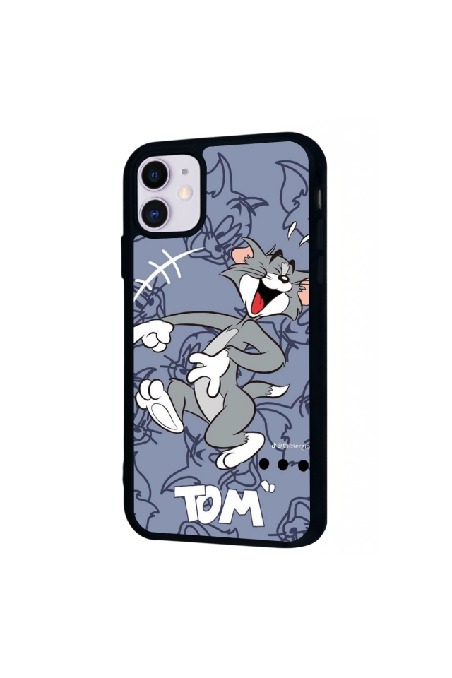 iPhone 11 Uyumlu Tom And Jerry Tasarımlı Glossy Premium Kılıf