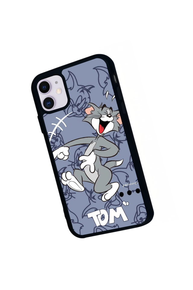 iPhone 11 Uyumlu Tom And Jerry Tasarımlı Glossy Premium Kılıf