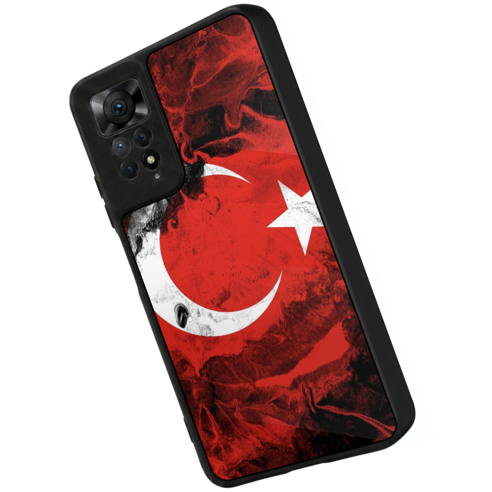 Xiaomi Redmi Note 11 Pro Uyumlu Türk Bayragi Tasarımlı Glossy Premium Kılıf
