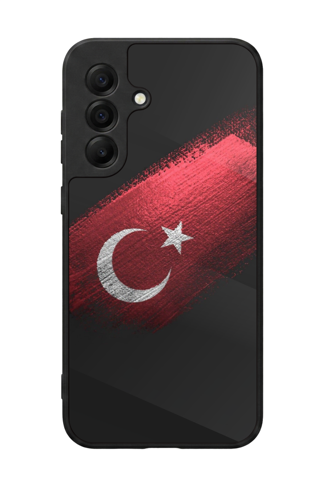Samsung Galaxy A17 Uyumlu Türk Bayragi Tasarımlı Glossy Premium Kılıf