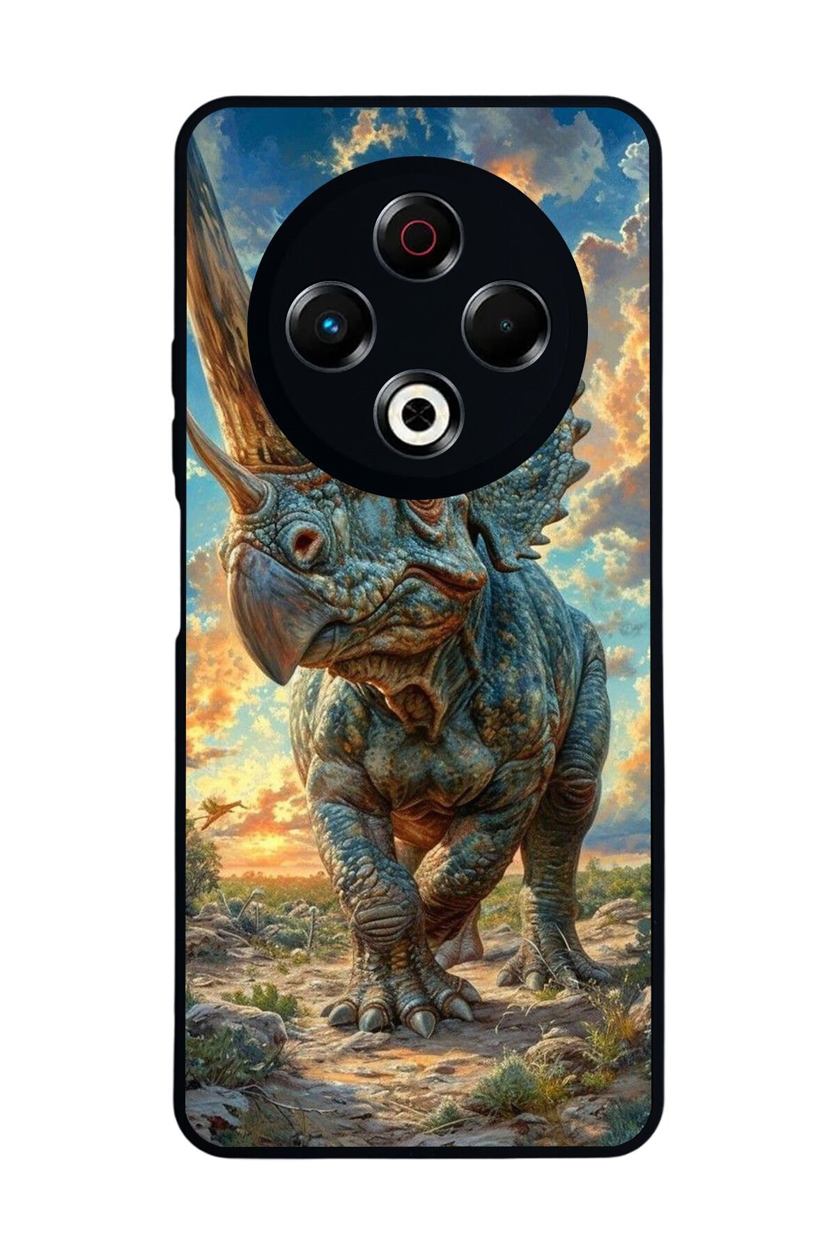 Tecno Spark 30 Uyumlu Dinazor Tasarımlı Glossy Premium Kılıf