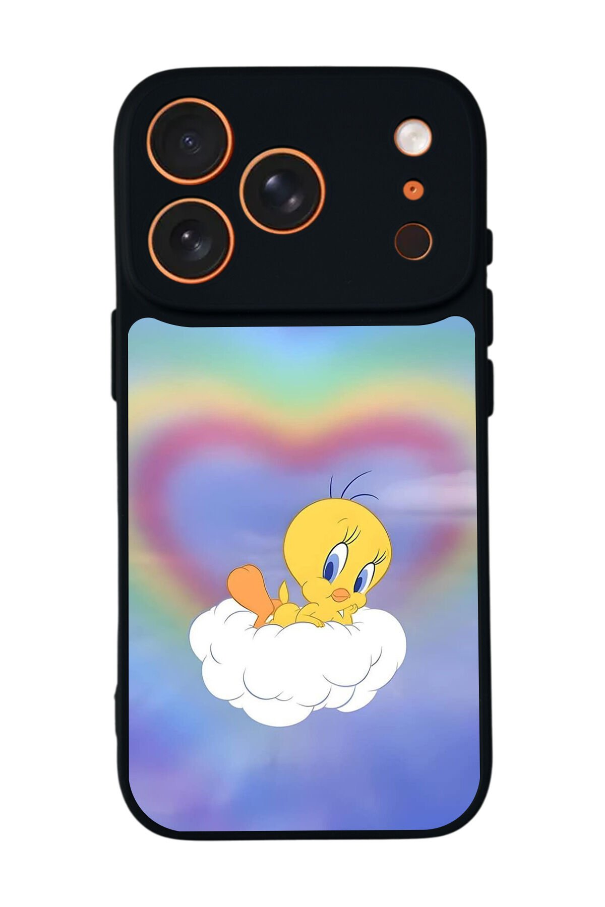 iPhone 17 Pro Uyumlu Tweety Tasarımlı Glossy Premium Kılıf