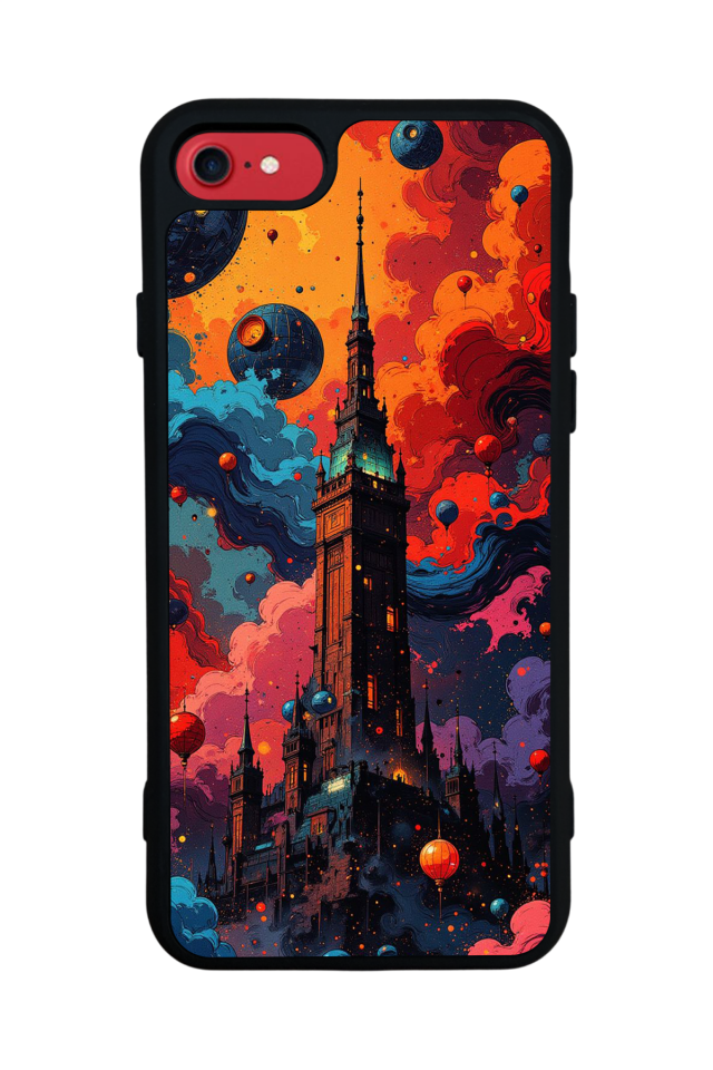iPhone SE Uyumlu Abstract Tasarımlı Glossy Premium Kılıf