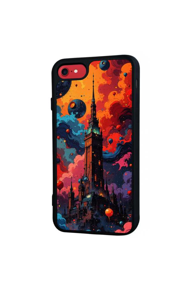 iPhone SE Uyumlu Abstract Tasarımlı Glossy Premium Kılıf