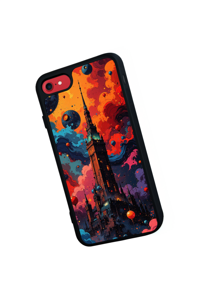 iPhone SE Uyumlu Abstract Tasarımlı Glossy Premium Kılıf