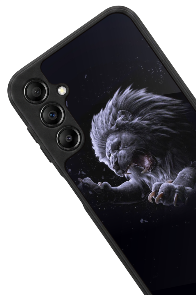 Samsung Galaxy A14 Uyumlu Aslan Tasarımlı Glossy Premium Kılıf