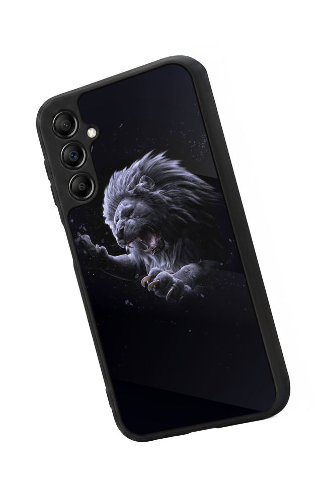 Samsung Galaxy A14 Uyumlu Aslan Tasarımlı Glossy Premium Kılıf