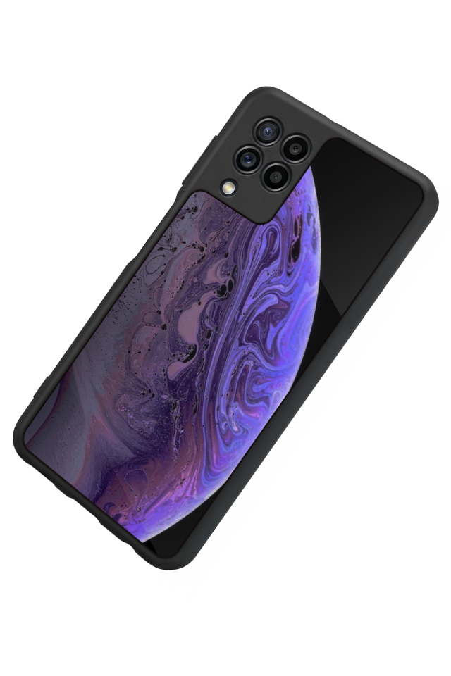 Samsung Galaxy M32 Uyumlu Ay Tasarımlı Glossy Premium Kılıf