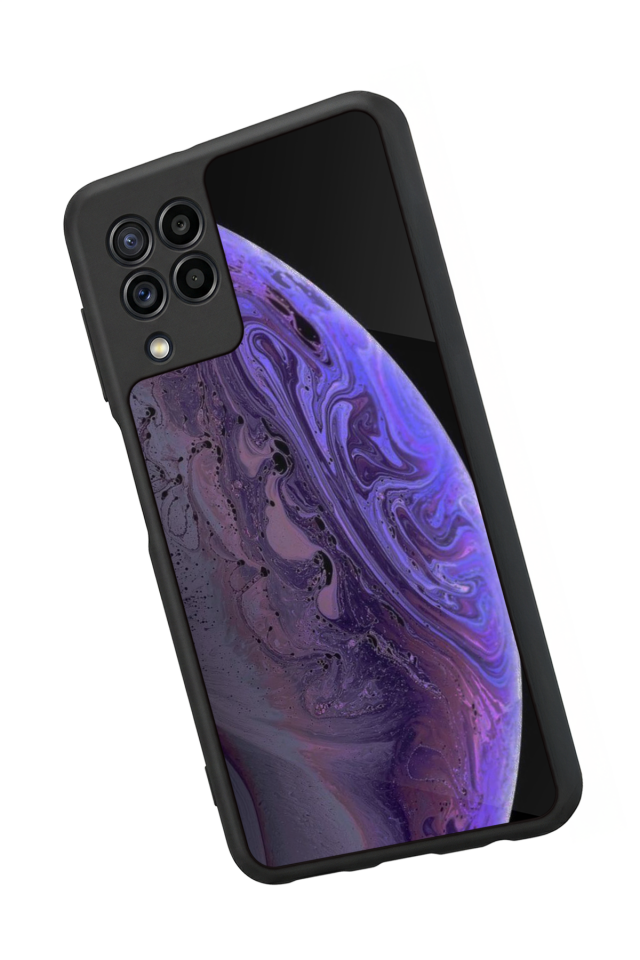 Samsung Galaxy M32 Uyumlu Ay Tasarımlı Glossy Premium Kılıf