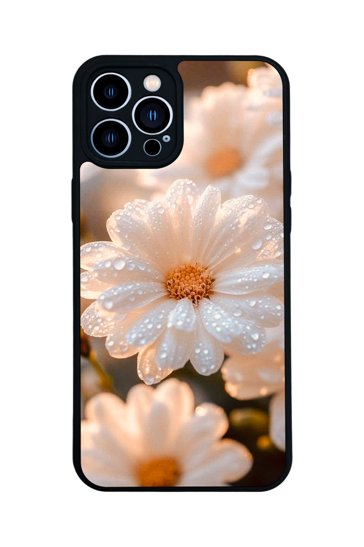 iPhone 12 Pro Max Uyumlu Cicek Tasarımlı Glossy Premium Kılıf