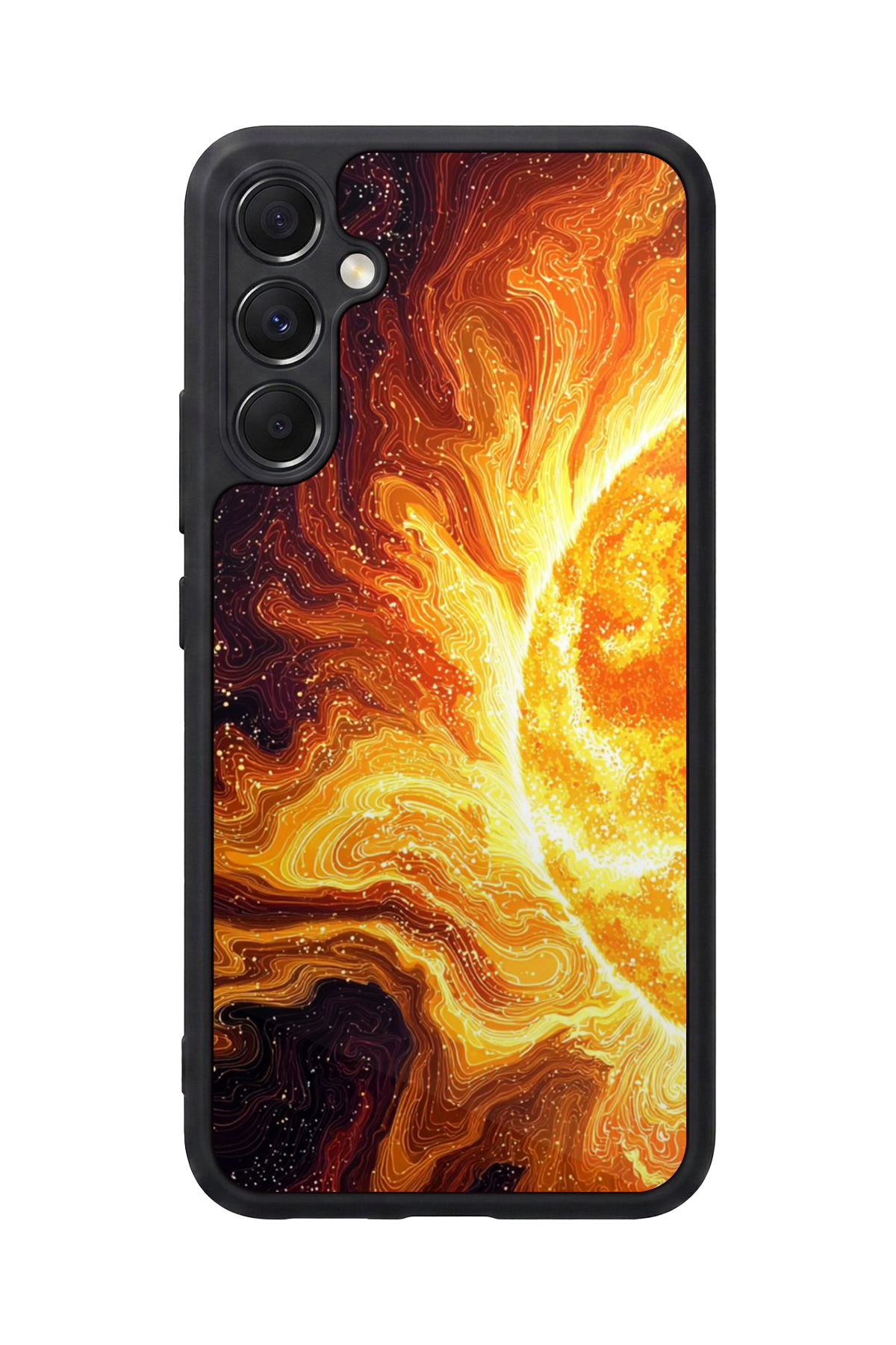 Samsung Galaxy A34 Uyumlu Güneş Tasarımlı Glossy Premium Kılıf