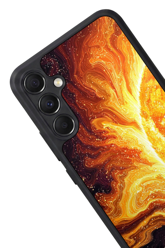 Samsung Galaxy A34 Uyumlu Güneş Tasarımlı Glossy Premium Kılıf