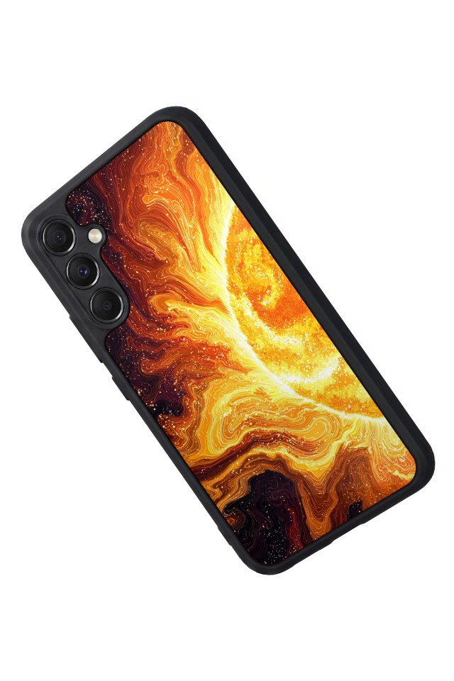 Samsung Galaxy A34 Uyumlu Güneş Tasarımlı Glossy Premium Kılıf