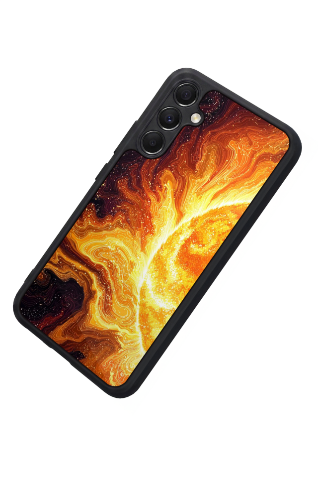 Samsung Galaxy A34 Uyumlu Güneş Tasarımlı Glossy Premium Kılıf