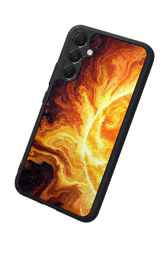 Samsung Galaxy A34 Uyumlu Güneş Tasarımlı Glossy Premium Kılıf