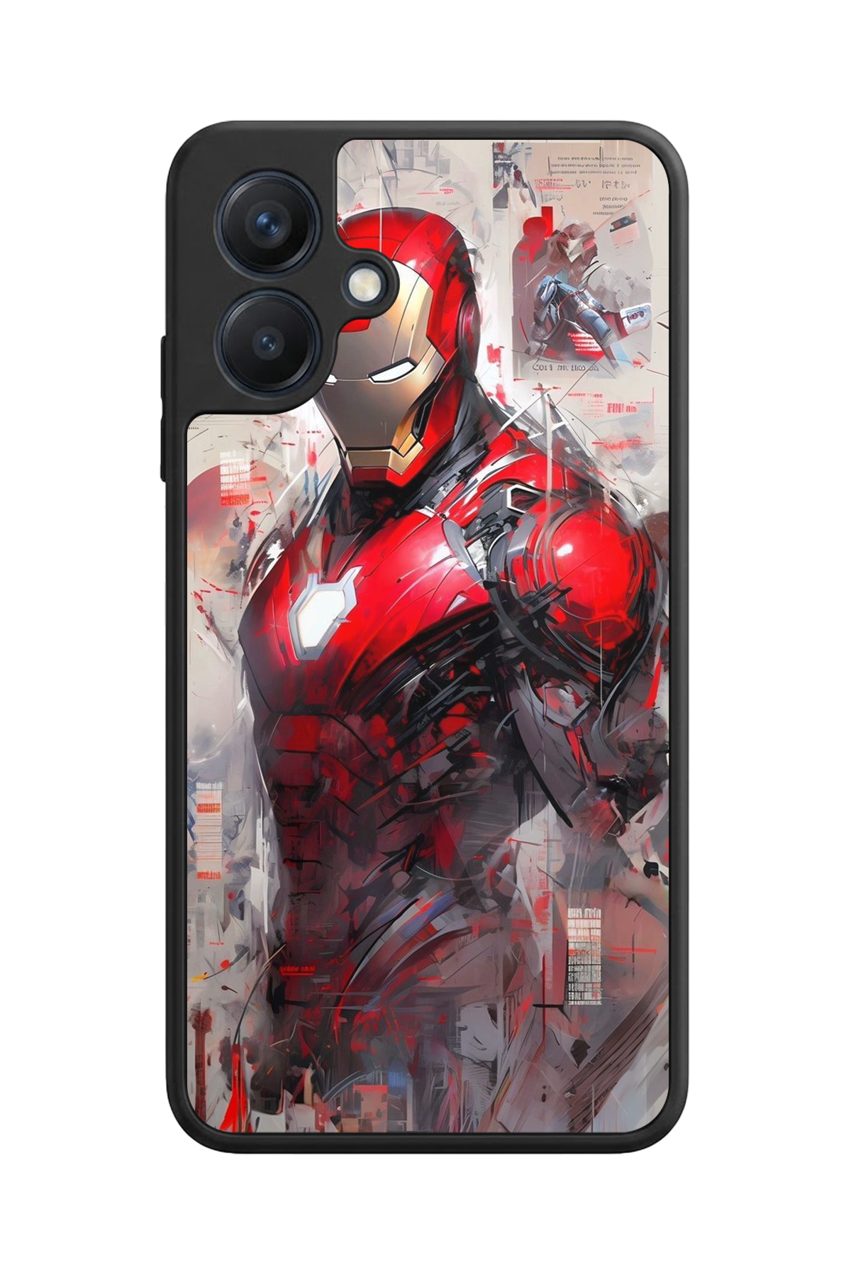 Samsung Galaxy A07 Uyumlu Iron Man ( Demir Adam ) Tasarımlı Glossy Premium Kılıf