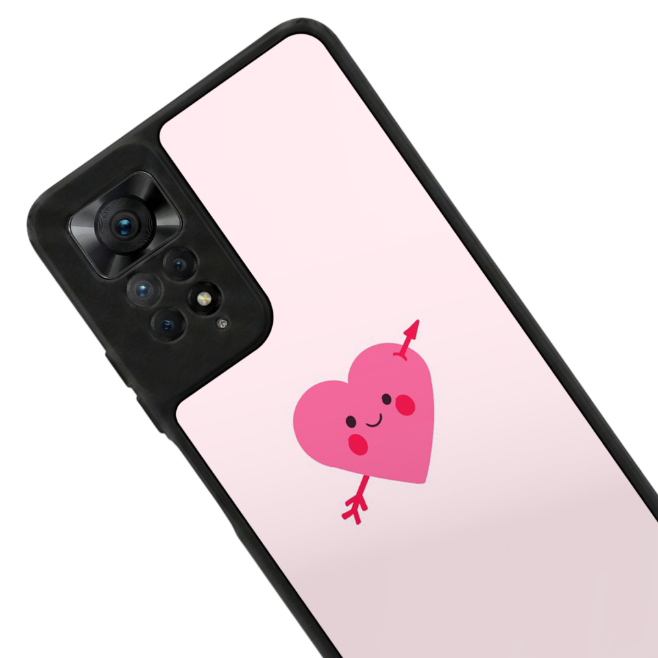 Xiaomi Redmi Note 12 Pro Uyumlu Kalp Love Tasarımlı Glossy Premium Kılıf