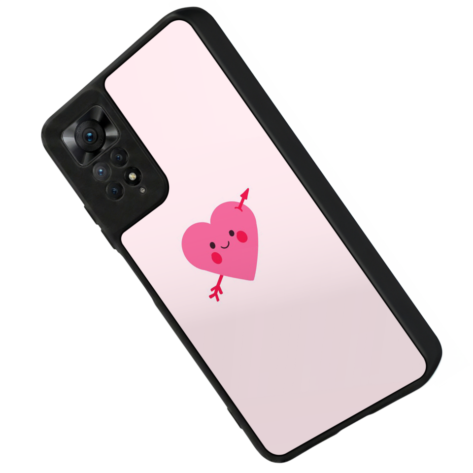 Xiaomi Redmi Note 12 Pro Uyumlu Kalp Love Tasarımlı Glossy Premium Kılıf