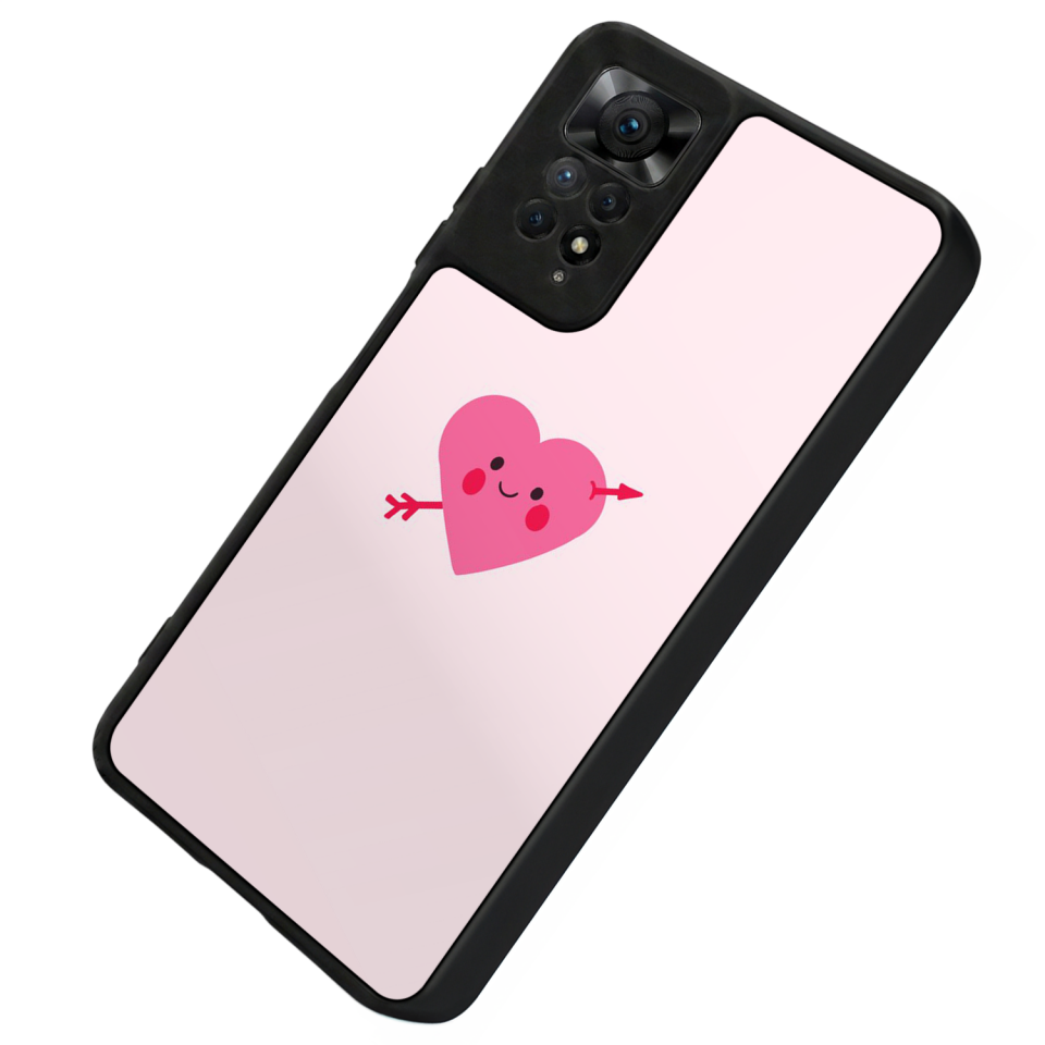 Xiaomi Redmi Note 12 Pro Uyumlu Kalp Love Tasarımlı Glossy Premium Kılıf