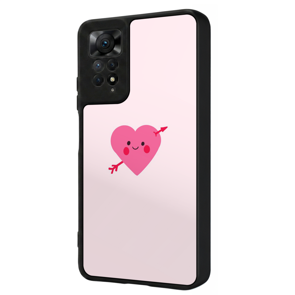 Xiaomi Redmi Note 12 Pro Uyumlu Kalp Love Tasarımlı Glossy Premium Kılıf