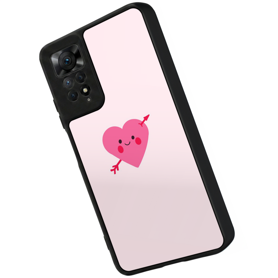 Xiaomi Redmi Note 12 Pro Uyumlu Kalp Love Tasarımlı Glossy Premium Kılıf